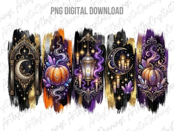 Download Magical Celestial Gothic Halloween PNG - Halloween png Collection