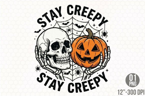 Download Stay Creepy Png, Retro Halloween Png - Halloween png Collection