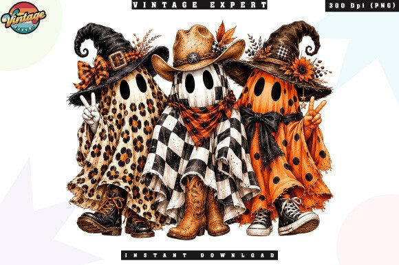 Download Western Ghost Friends Halloween PNG - Halloween png Collection