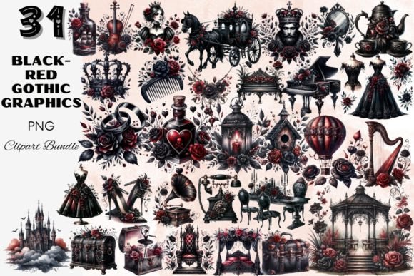 Download Dark Gothic Graphics Clipart Bundle - Graphic Collection