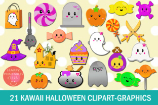 Download 21 Cute Kawaii Halloween Graphics Clipart - Graphic Collection