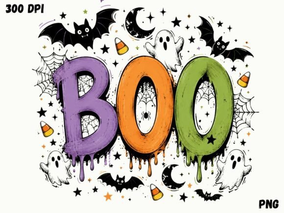 Download Spooky BOO Halloween PNG, Cute Ghost - Premium Resources