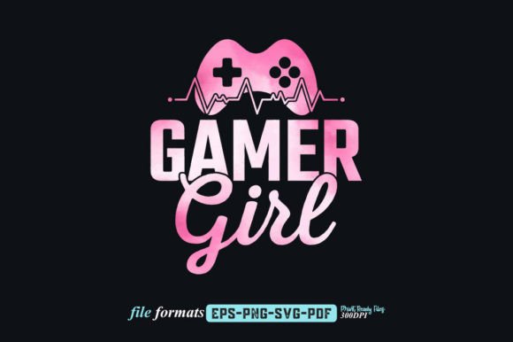 Download Gamer Girl T Shirt Design Graphic - Graphic Collection