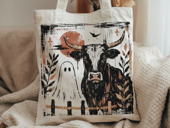 Download Spooky Bull Ghost Moon PNG Halloween Png - Halloween png Collection