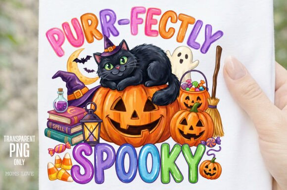 Download Purr-fectly Spooky Halloween PNG - Premium Bundle